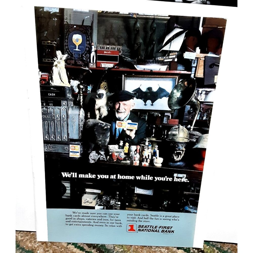 1978 Seattle First National Bank Washington Original Print Ad